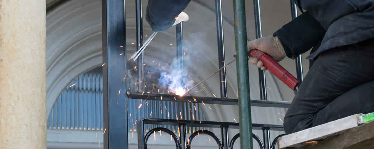 Welders welding in South London